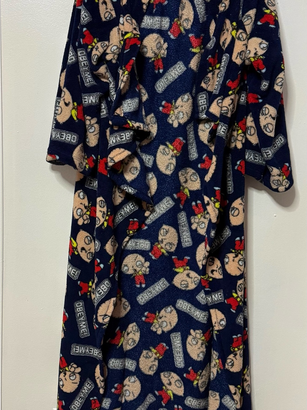 Family Guy Snuggie. It’s like a throw blanket. Navy Blue Novelty Fleece Lounge